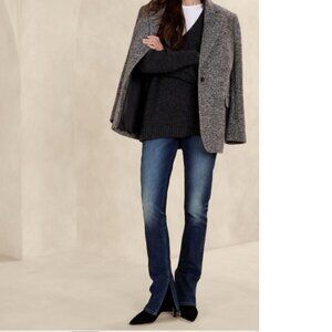 NWT Banana Republic slim stilleto split hem jeans, 25 petite